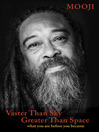 Cover image for Vaster Than Sky, Greater Than Space